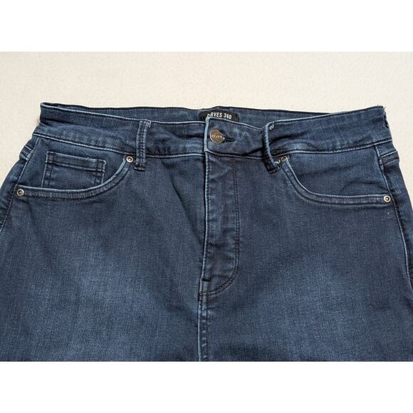 NYDJ Curve 360 Shaper Marilyn Straight Jeans Womens Sz 10 Blue - Picture 3 of 12